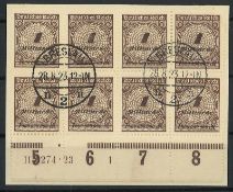 Deutsches Reich 1923, MiNr. 325 APa HAN, gestempelt.