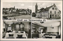 Gruss aus Steinwenden Pf. "Gasthaus und Metzgerei Wilhelm Knapp & Sohn" gelaufen.