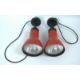 Vintage 2 Staff Ministar R Spotlampen, rot, Strahler, 1980er Jahre. Funktion nicht geprüft. - Bild 1 aus 3