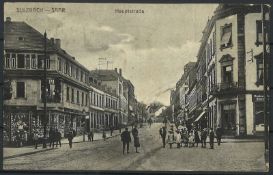 Ansichtskarte "Sulzbach - Saar, Hauptstraße", gelaufen. Marken fehlend.