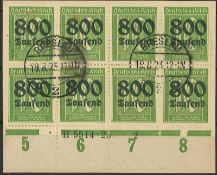 Deutsches Reich 1923, MiNr. 303 A HAN, gestempelt. Falschstempel!
