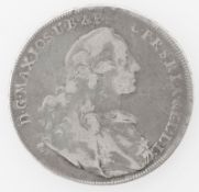 Altdeutschland Bayern 1758, Madonnentaler, Maximilian III. Joseph. Silber. Hahn: 306, Dac. 1952.