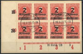 Deutsches Reich 1923, MiNr. 312 A HAN, gestempelt. Falschstempel!
