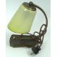 Vintage Tisch/Nachttischlampe , 1950er Jahre. Glasschirm, Funktion nicht geprüft. - Bild 1 aus 2