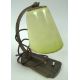 Vintage Tisch/Nachttischlampe , 1950er Jahre. Glasschirm, Funktion nicht geprüft. - Bild 2 aus 2