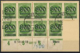 Deutsches Reich 1923, MiNr. 304 A HAN, gestempelt. Falschstempel!