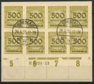 Deutsches Reich 1923, MiNr. 324 AP HAN, gestempelt. Falschstempel!