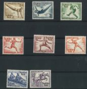 Deutsches Reich 1936, MiNr. 609-616 postfrisch.