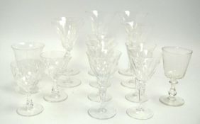 Lot verschiedene Gläser aus Auflösung, dabei Weingläser, etc.