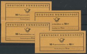BRD, Markenheftchen 6, d + e + f + g