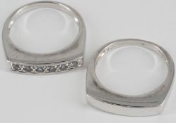 2 925er Silber Ringe, verschiedene Modelle.