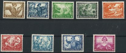 Deutsches Reich 1933, MiNr. 499-507 postfrisch.