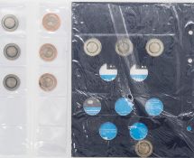 Lot 5- und 10-Euro-Stücke, dabei 6× 5-€-Münzen aus der Serie „Klimazonen der Erde“, 1× 10-€-Münze „