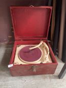 A mid-20th century record player