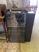 A hi-fi cabinet containing Sony amplifier synthesizer graphic equalizer and dual tape deck along