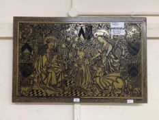 A facsimile for brass rubbing depicting 'Nivelles of Belgium'