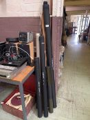 Cased fishing rods with makers including Ron Thompson, Greys and Sierra, also including graphite