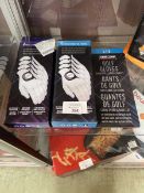 +VAT Two boxed four packs of KS golf gloves (one M-L, one L/G) working order unknown