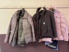 Two Helly Hansen coats and one by Berghaus and one by B Young