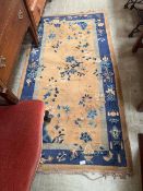 An eastern style yellow ground wool rug