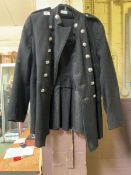 A vintage black Ministry of Supply fireman's jacket size 26