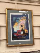 A framed and glazed Resina Wachtmeister print 'Serafino'