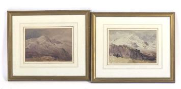 Benjamin Williams Leader RA (1831-1923), 'Y Garn & Foel Goch', unsigned, watercolour, 17 x 25 cm,