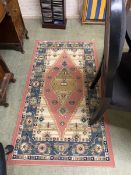 Pink ground small rug