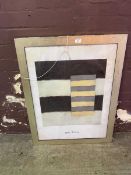 Framed and glazed gradient print 'Sean Scully'