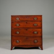 GEORGE III MAHOGANY CHEST.