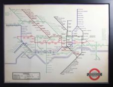 MAP OF THE LONDON UNDERGROUND.