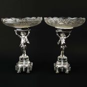 PUTTI FORM COMPORTS, A PAIR.