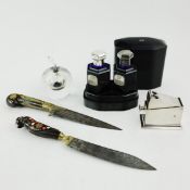 ARABIAN KNIVES AND VARIOUS ITEMS. (5).