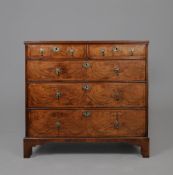 GEORGE I WALNUT CHEST.