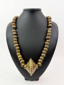 YORUBA NIGERIAN BRONZE WAIST BEADS.