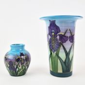DENNIS CHINA WORKS IRIS VASES (2).