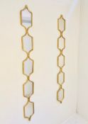PAIR OF CONTEMPORARY ACENT MIRRORS.