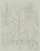 HENRI MATISSE. NOTRE DAME DANS LES ARBRES ETCHING.