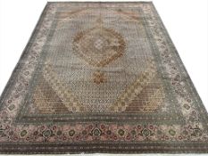 FINE PART SILK TABRIZ CARPET.