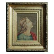 FRAGMENT OF FRENCH AUBUSSON TAPESTRY. ANGEL.