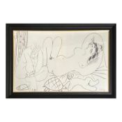 PABLO PICASSO. Les Baigneuses. (d)