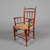 19TH CENTURY SUSSEX ARMCHAIR.