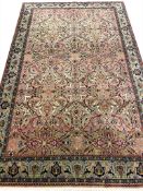 FINE SIGNED POLONAISE DESIGN HEREKE CARPET.