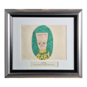JOHN LENNON, STEPHEN VERONA. 'SHE SAID SO' / 'I FEEL FINE', CEL 141 ORIGINAL ARTWORK.