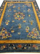ANTIQUE CHINESE PEKING CARPET.