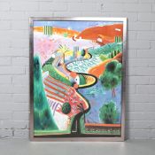 AFTER DAVID HOCKNEY. NICHOLS CANYON.