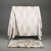 CURTAINS, A PAIR, LINEN.