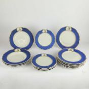 CHAMBERLAINS WORCESTER, A COLLECTION OF ARMORIAL DISHES.