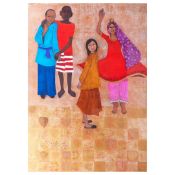 SUSAN-JAYNE HOCKING (BRITISH B. 1962). HOLY LEAVES FROM NEPAL. (d)