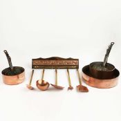 A BATTERIE DE CUISINE AND OTHER KITCHEN UTENSILS. (15).